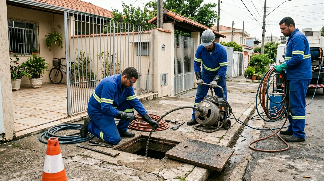 Desentupimento de esgoto em Porto Alegre-RS