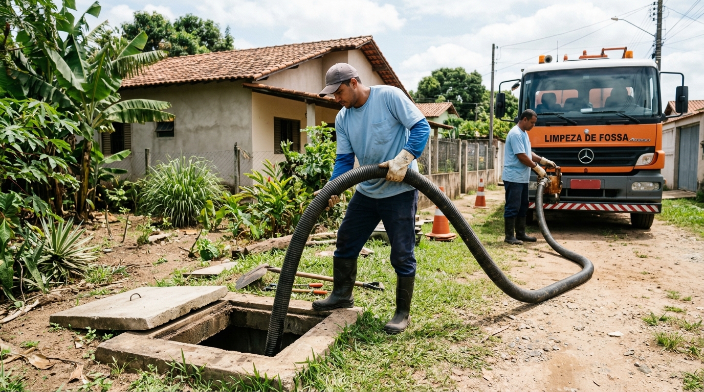 Higienização de fossa residencial em Porto Alegre-RS